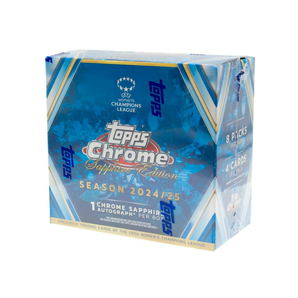 2024/25 Topps Chrome UEFA Women's Champions League Sapphire Edition Hobby Box - Taass outlet