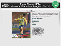 2024/25 Topps Chrome UEFA Women's Champions League Football Hobby Box - Taass discount