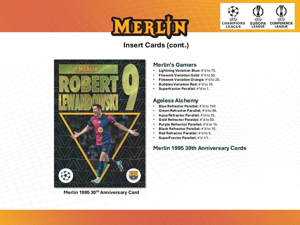 2024/25 Topps Chrome Merlin UEFA Club Competitions Football Blaster Box - Taass US