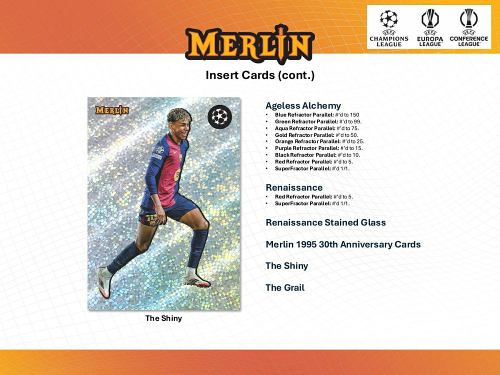 2024/25 Topps Chrome Merlin UEFA Club Competitions Football Hobby Box - Taass sale