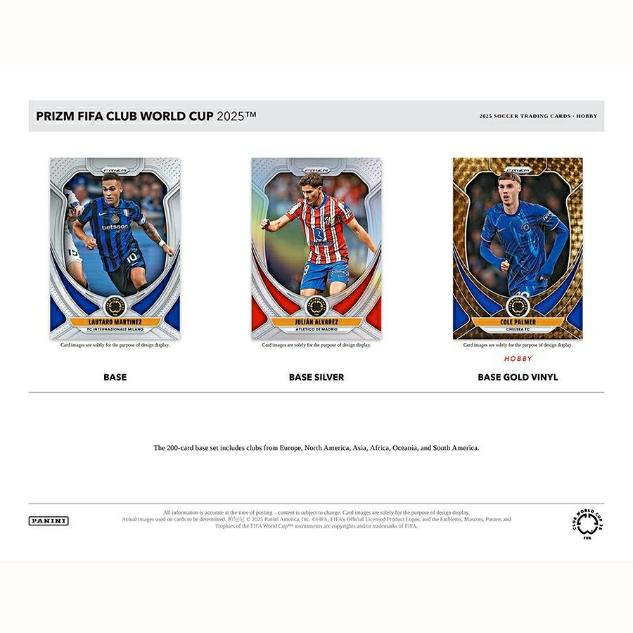 2025 Panini Prizm FIFA Club World Cup Football Hobby Box - Taass for sale