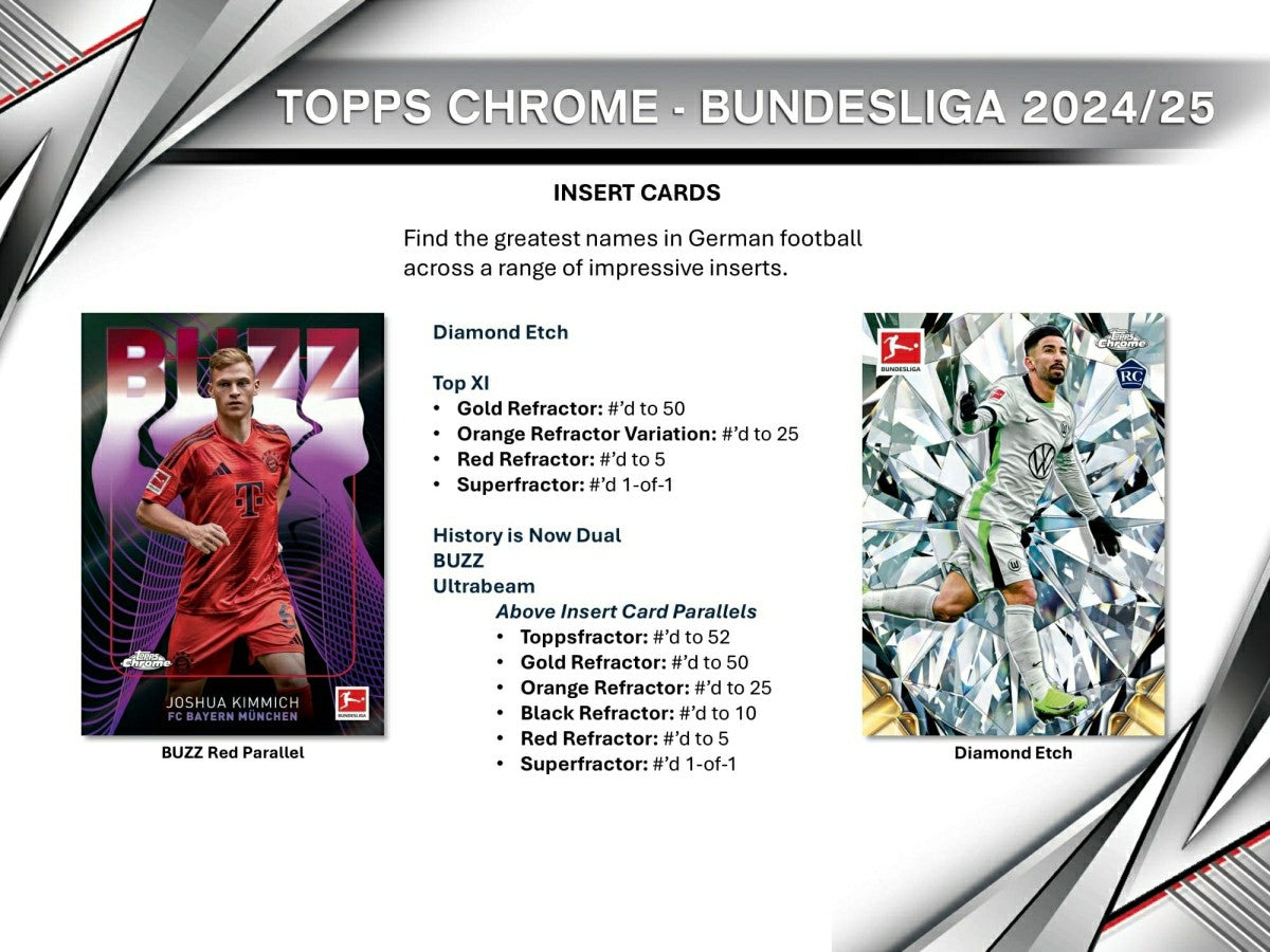 2024/25 Topps Chrome Bundesliga Football Hobby Pack - Taass on sale