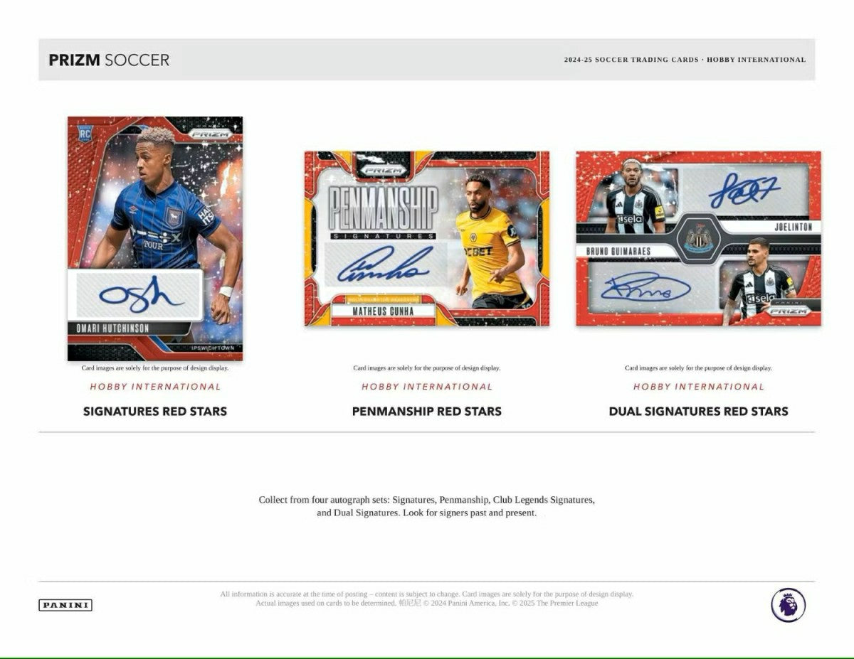 2024/25 Panini Prizm Premier League Soccer EPL International Hobby Box - Taass sale