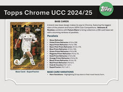 2024/25 Topps Chrome UEFA Club Competitions Football Blaster Box - Taass discount