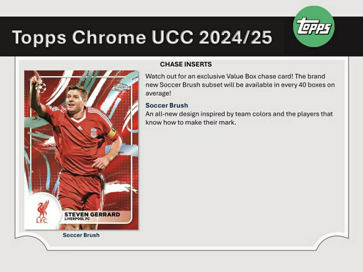2024/25 Topps Chrome UEFA Club Competitions Football Blaster Box - Taass discount