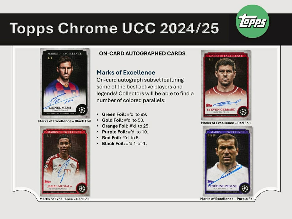 2024/25 Topps Chrome UEFA Club Competitions Football Blaster Box - Taass discount