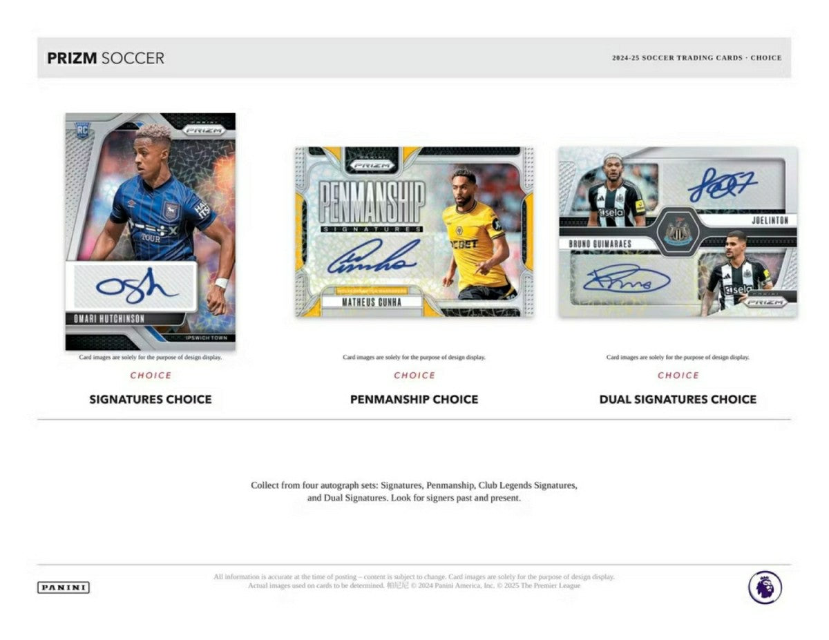 2024/25 Panini Prizm Premier League Soccer EPL Choice Box - Taass for sale