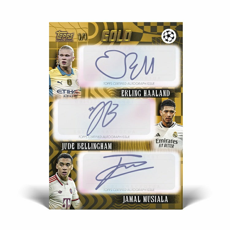 2024/25 Topps UEFA Club Competitions GOLD Football Hobby Box - Taass on sale