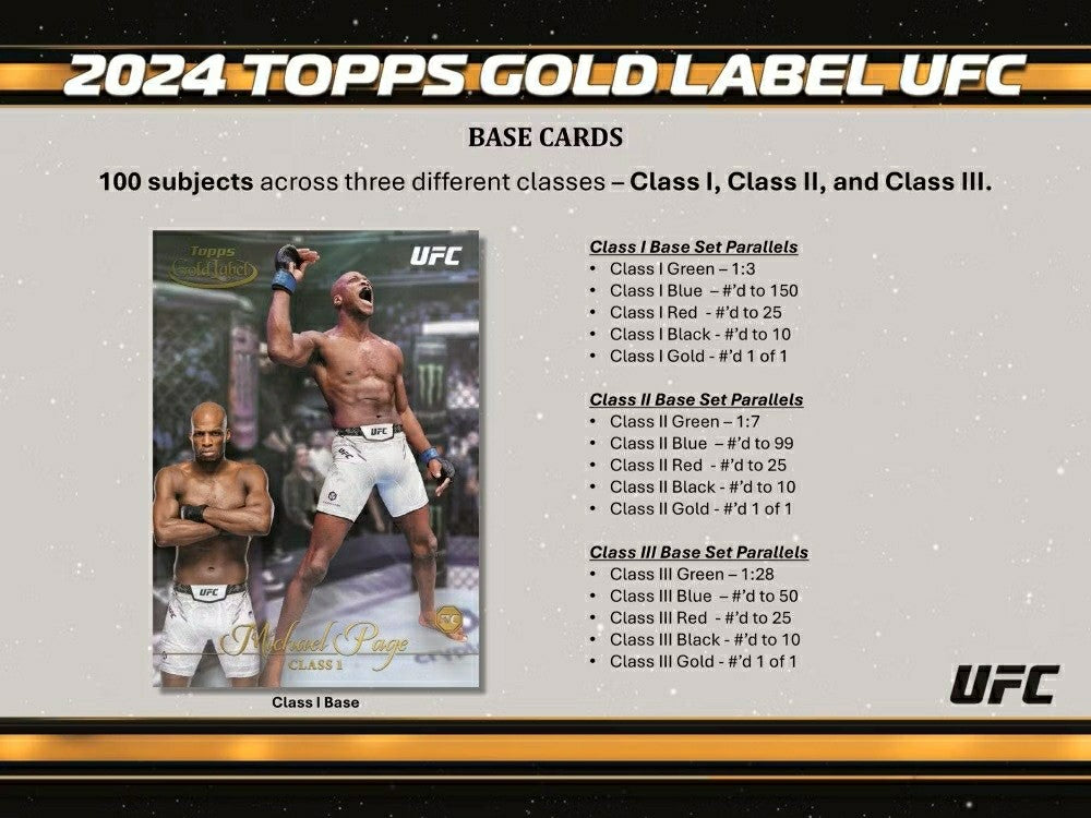 2024 Topps Gold Label UFC Hobby Box - Taass for sale