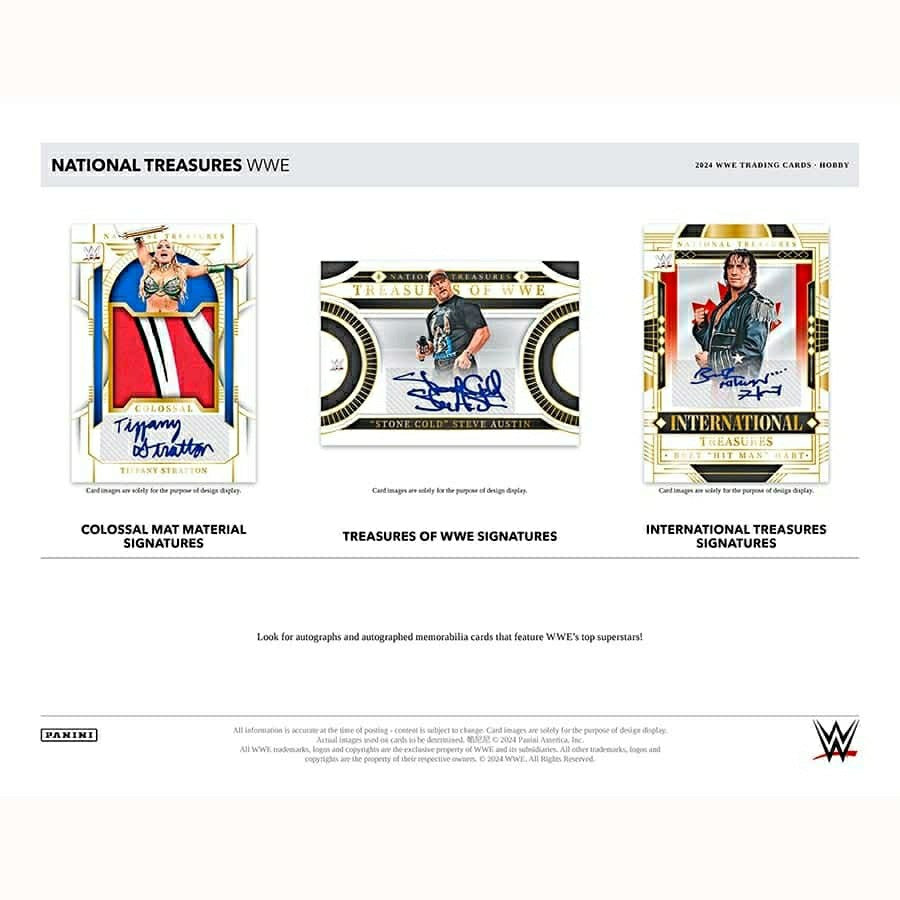 2024 Panini National Treasures WWE Wrestling Hobby Box - Taass discount