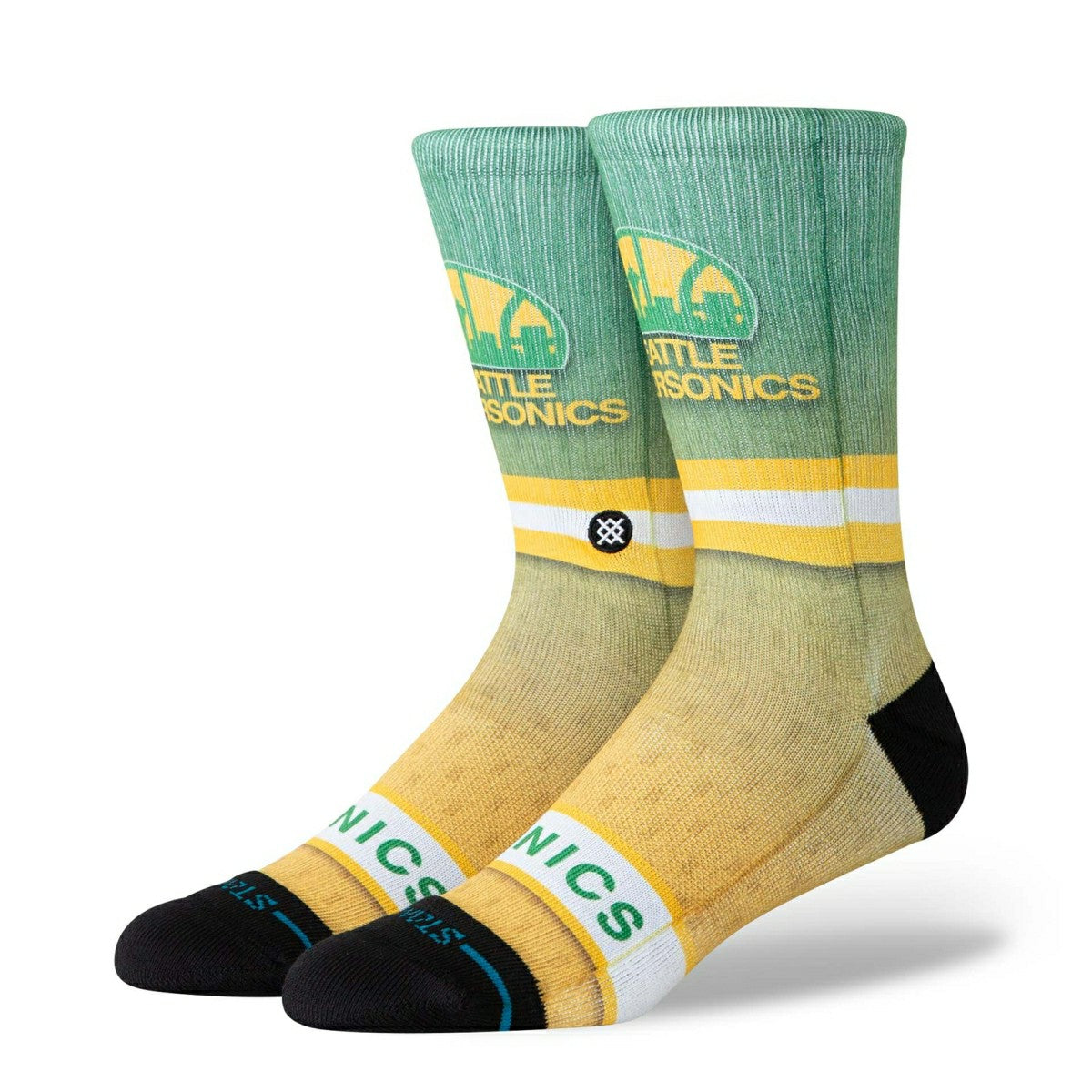 Seattle Supersonics Hardwood Classics NBA Crew Socks - Taass for sale