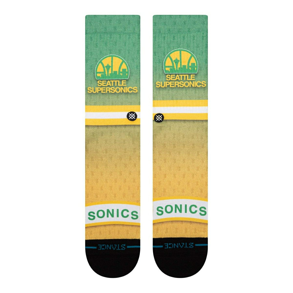 Seattle Supersonics Hardwood Classics NBA Crew Socks - Taass for sale
