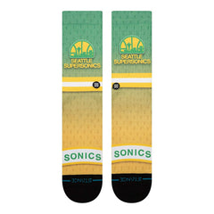 Seattle Supersonics Hardwood Classics NBA Crew Socks - Taass for sale