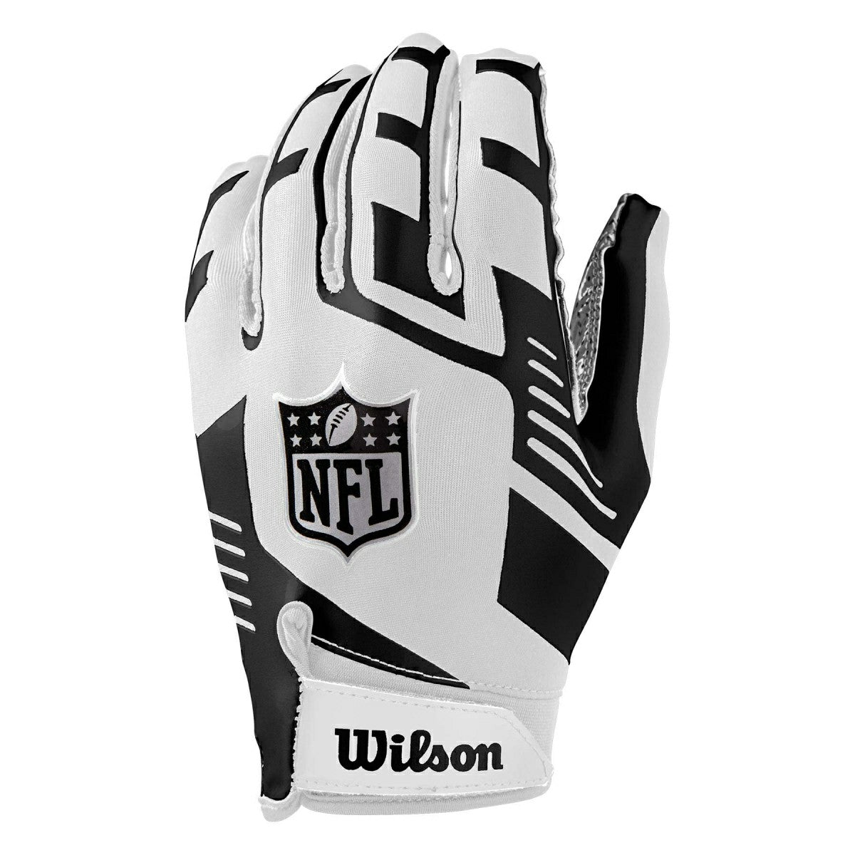 Wilson Stretch-Fit NFL Receivers Gloves White - Taass sale