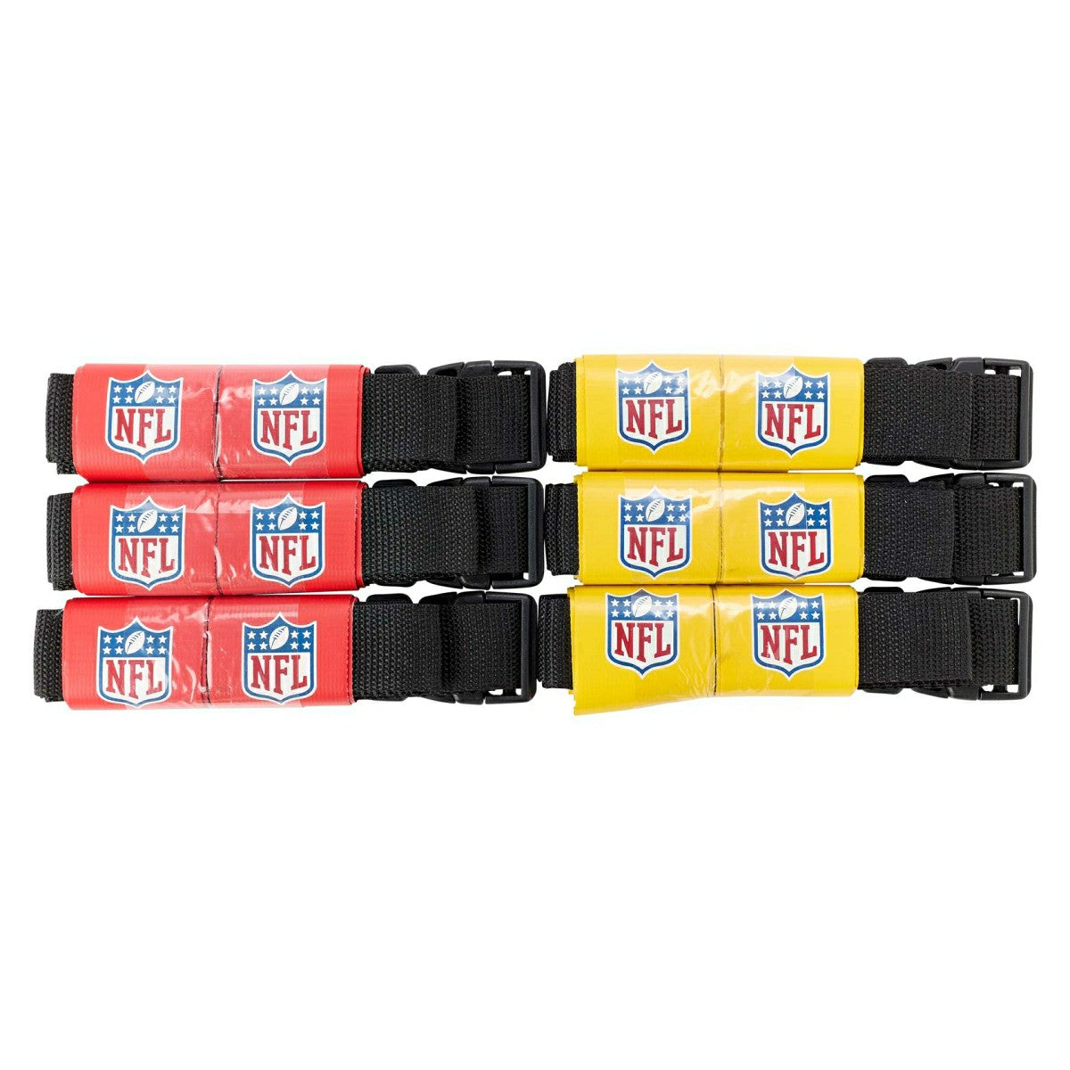 Wilson NFL Flag Football Kit 6 Belts (Red/Yellow) - Taass for sale