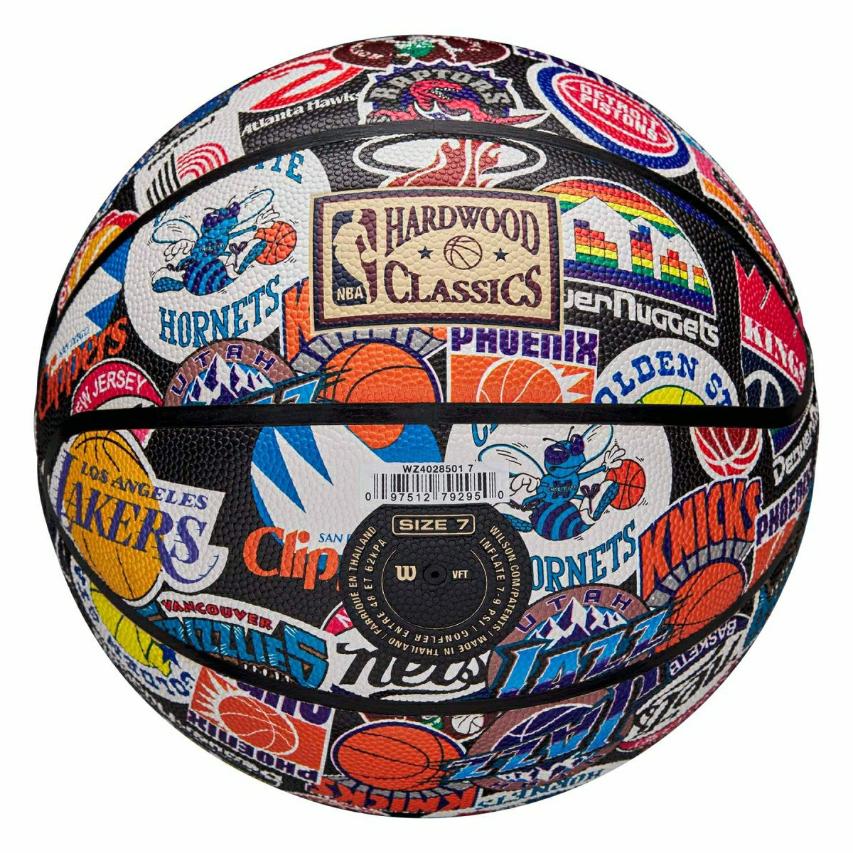 Wilson NBA Retro Hardwood Classics All Team Basketball (Size 7) - Taass Online