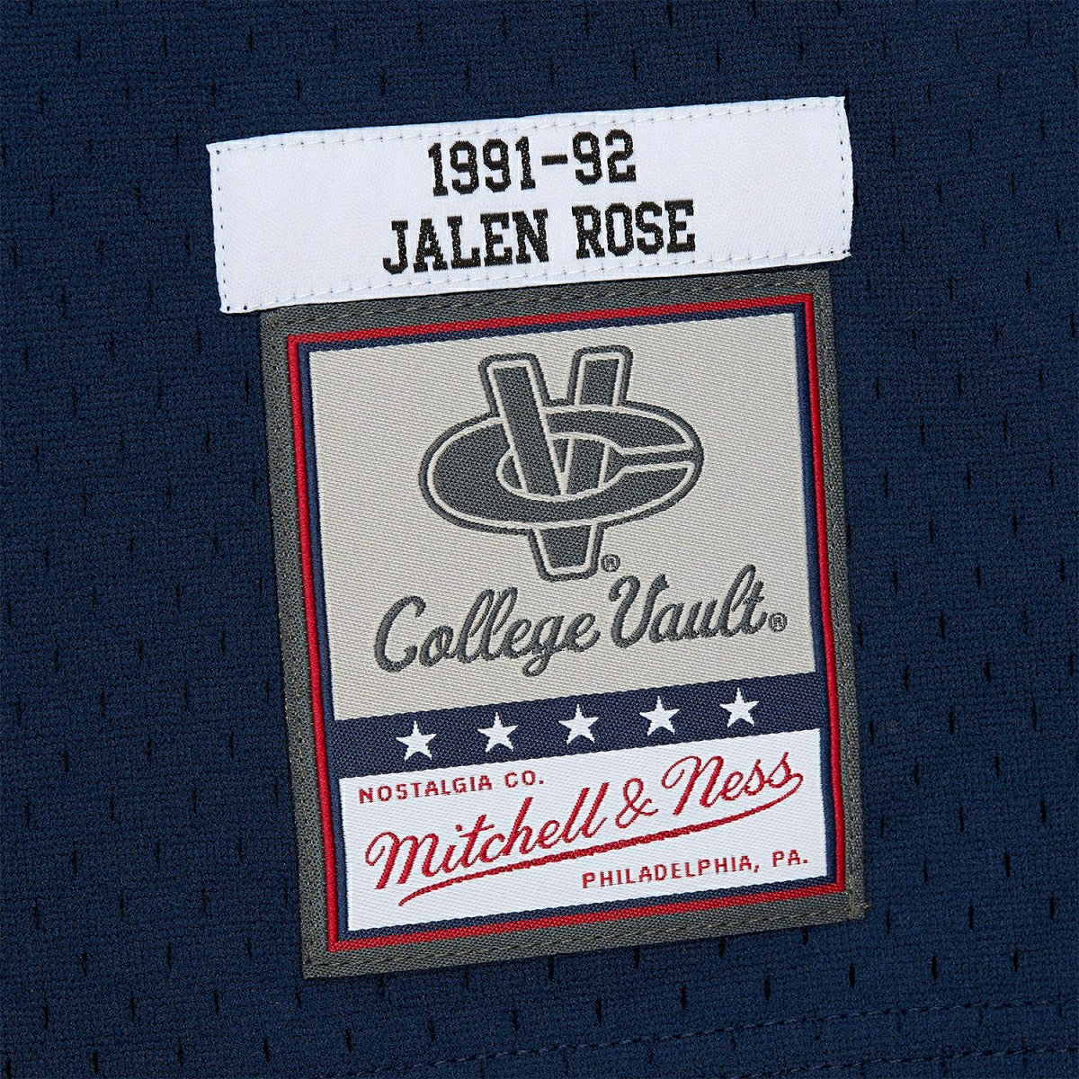Jalen Rose #5 Michigan Wolverines 1991-92 Mitchell & Ness Swingman NCAA Jersey Navy - Taass on sale
