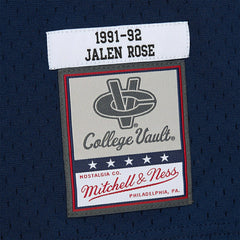 Jalen Rose #5 Michigan Wolverines 1991-92 Mitchell & Ness Swingman NCAA Jersey Navy - Taass on sale