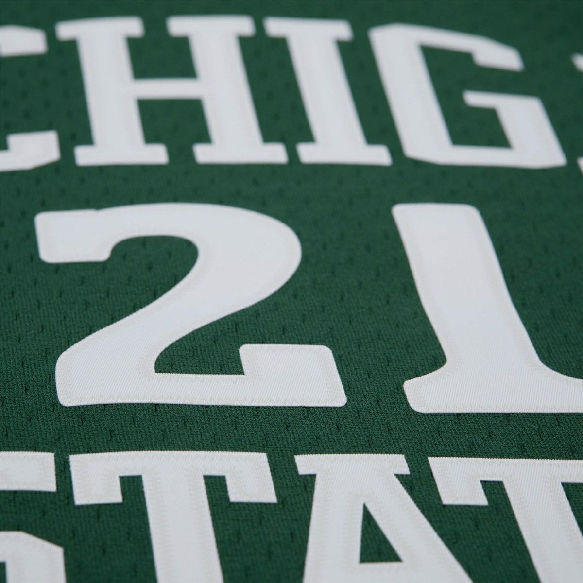 Steve Smith #21 Michigan State Spartans 1990-91 Mitchell & Ness Swingman NCAA Jersey Green - Taass outlet