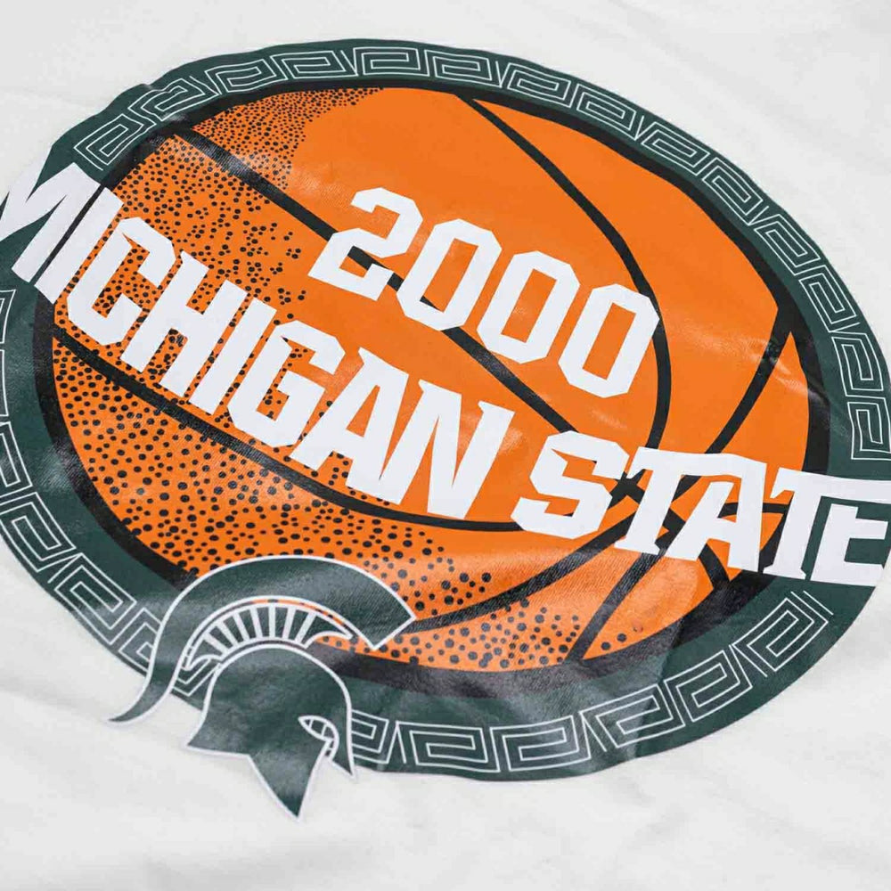 Michigan State Spartans 2000 March Madness NCAA T-Shirt White - Taass discount
