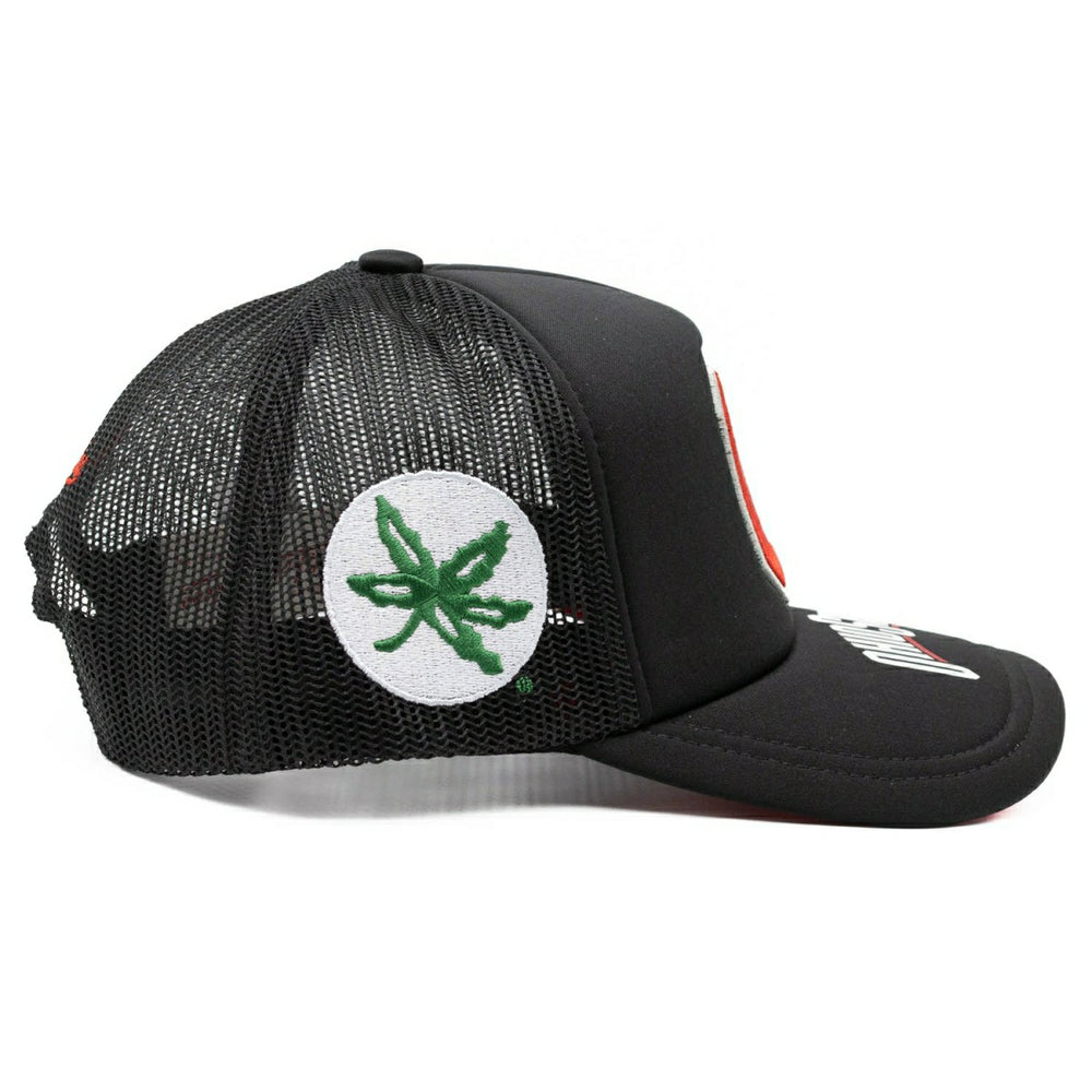 Ohio State Buckeyes Origins Mitchell & Ness NCAA Trucker Cap Black - Taass US