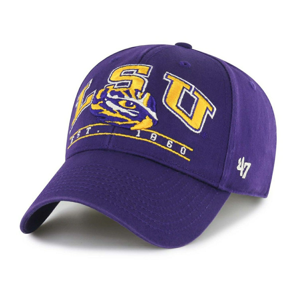 LSU Tigers Fletcher '47 MVP Adjustable NCAA Cap Purple - Taass sale