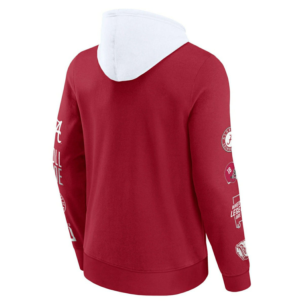 Alabama Crimson Tide Colorblock Badge NCAA Hoodie - Taass Online