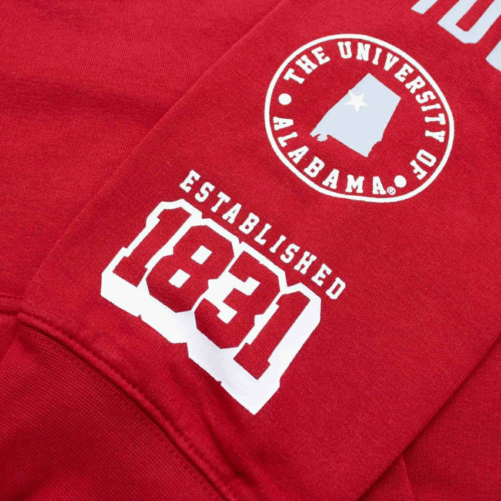 Alabama Crimson Tide Colorblock Badge NCAA Hoodie - Taass Online