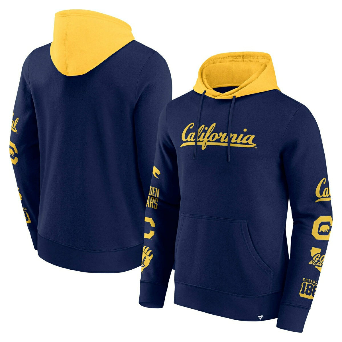 California Golden Bears Colorblock Badge NCAA Hoodie - Taass outlet