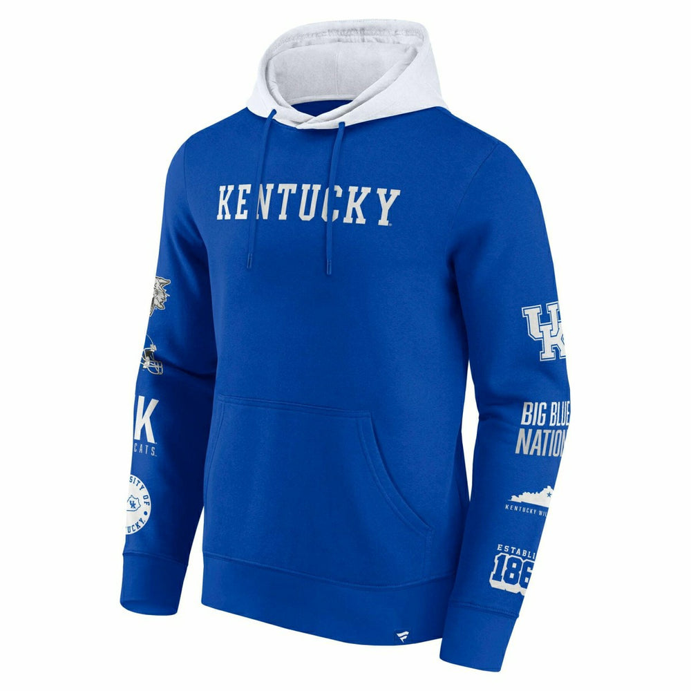Kentucky Wildcats Colorblock Badge NCAA Hoodie - Taass discount
