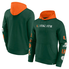 Miami Hurricanes Colorblock Badge NCAA Hoodie - Taass sale