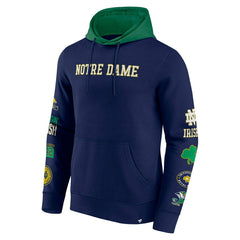 Notre Dame Fighting Irish Colorblock Badge NCAA Hoodie - Taass for sale