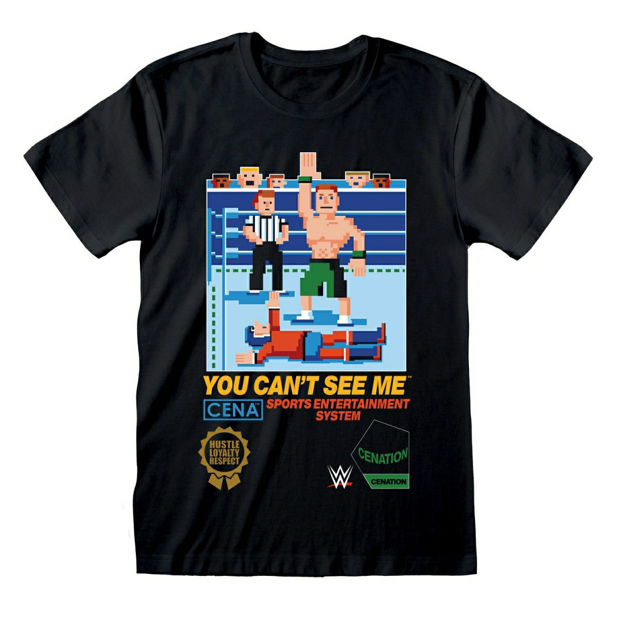John Cena U Can't See Me Gamer WWE T-Shirt Black - Taass outlet