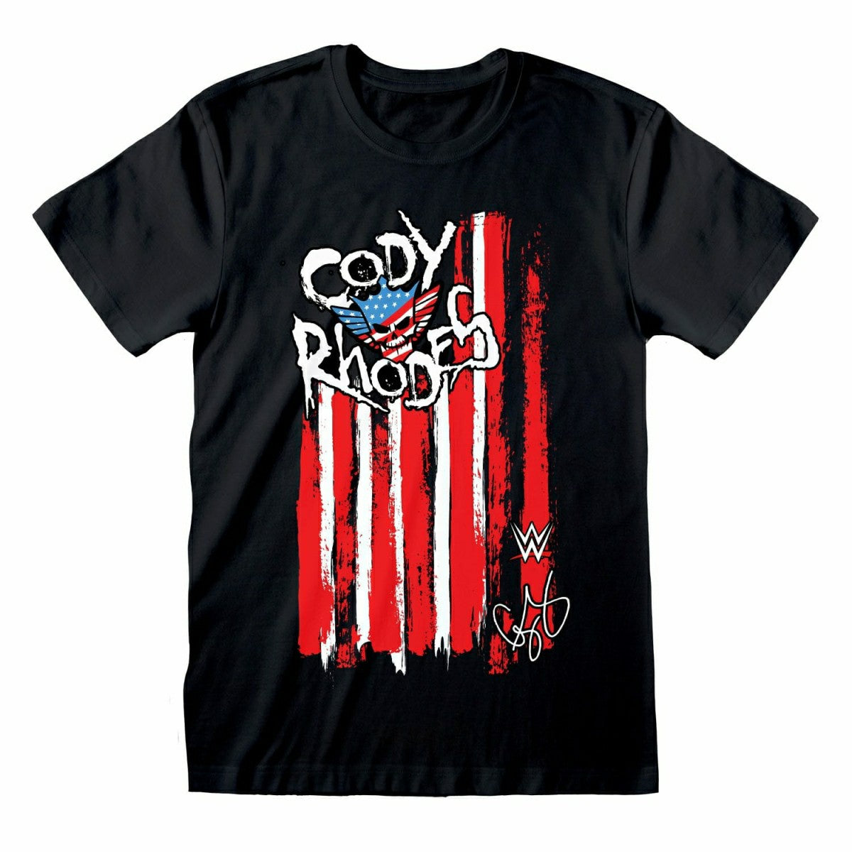 Cody Rhodes Flag WWE T-Shirt Black - Taass discount