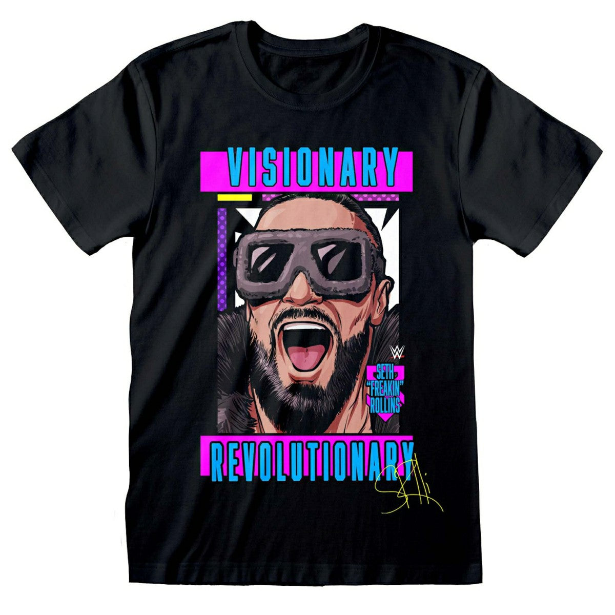 Seth Rollins Visionary Revolutionary WWE T-Shirt Black - Taass US