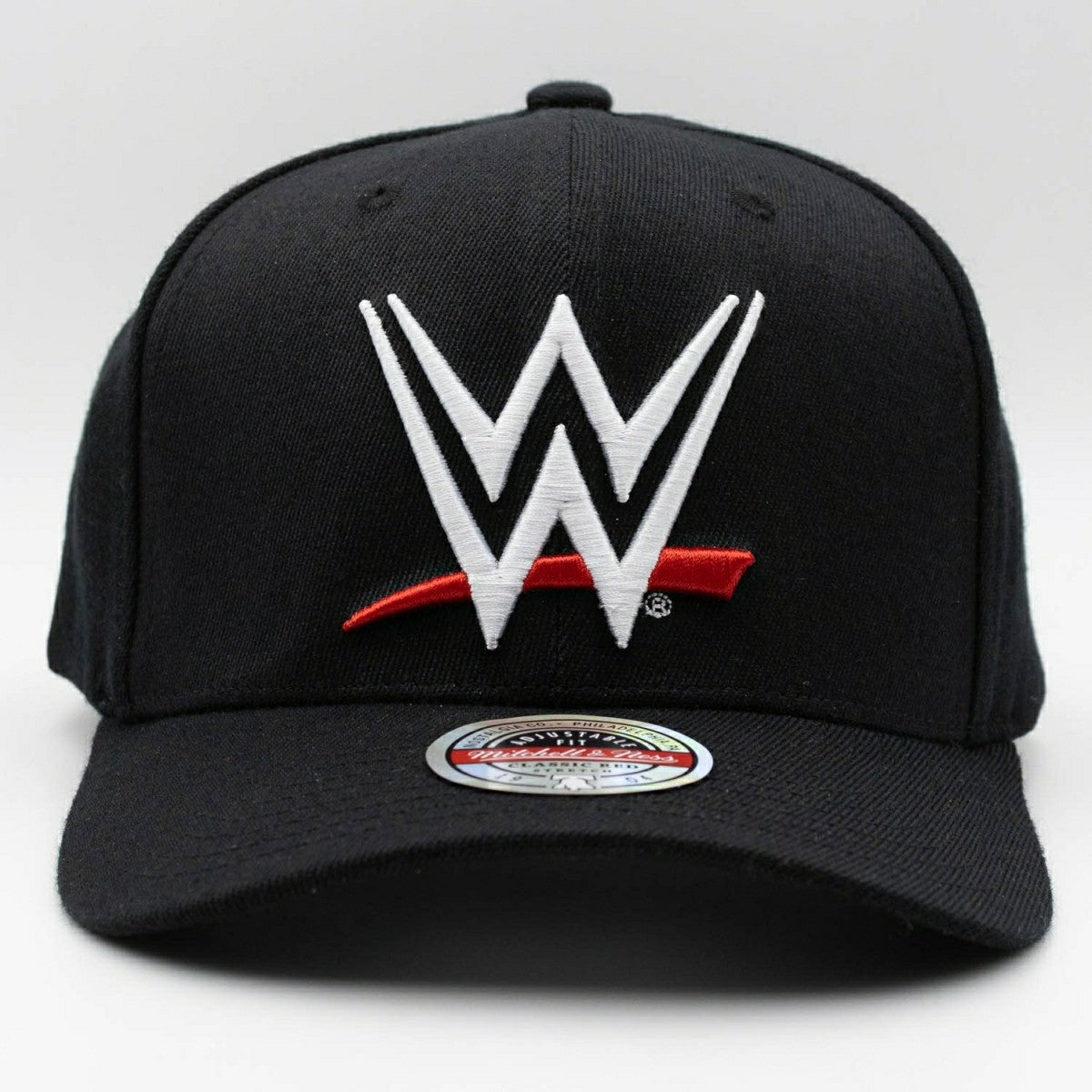 Throwback WWE Mitchell & Ness Classic Red Snapback Cap Black - Taass outlet