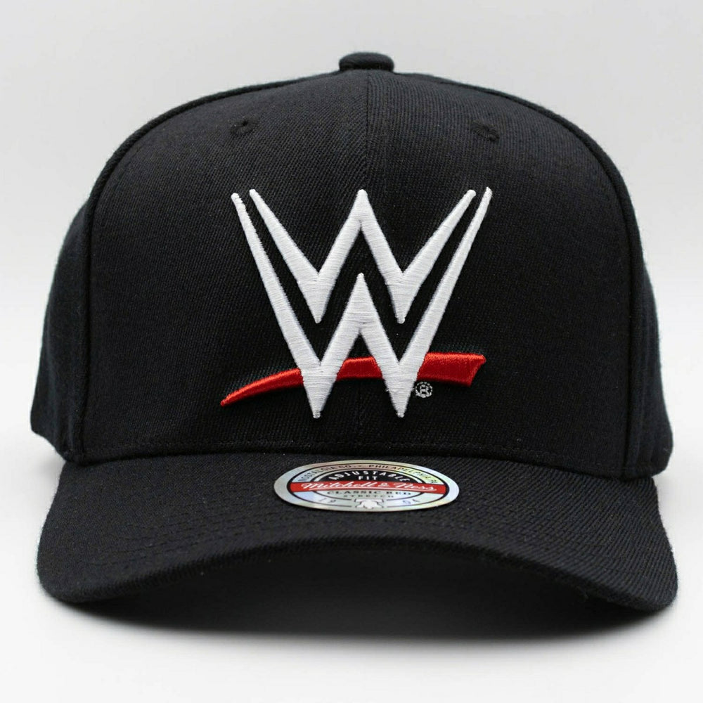 Throwback WWE Mitchell & Ness Classic Red Snapback Cap Black - Taass outlet