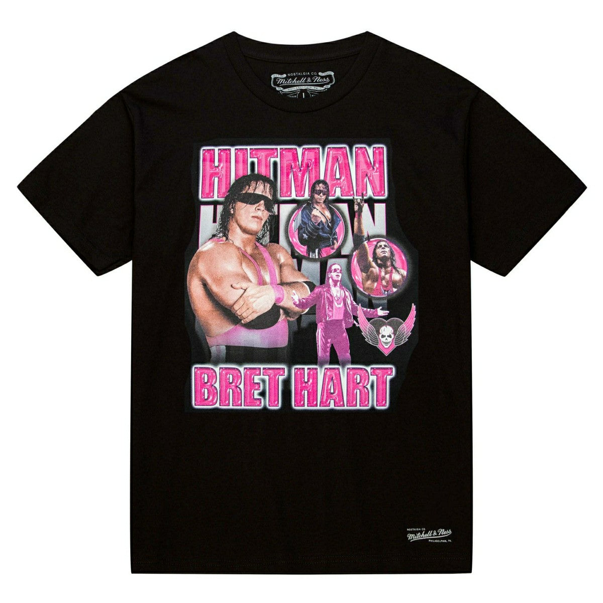 Bret Hitman Hart Forever Mitchell & Ness WWE Legend T-Shirt Black - Taass sale