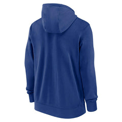Los Angeles Dodgers Knockout Script MLB Full-Zip Hoodie Blue - Taass Online