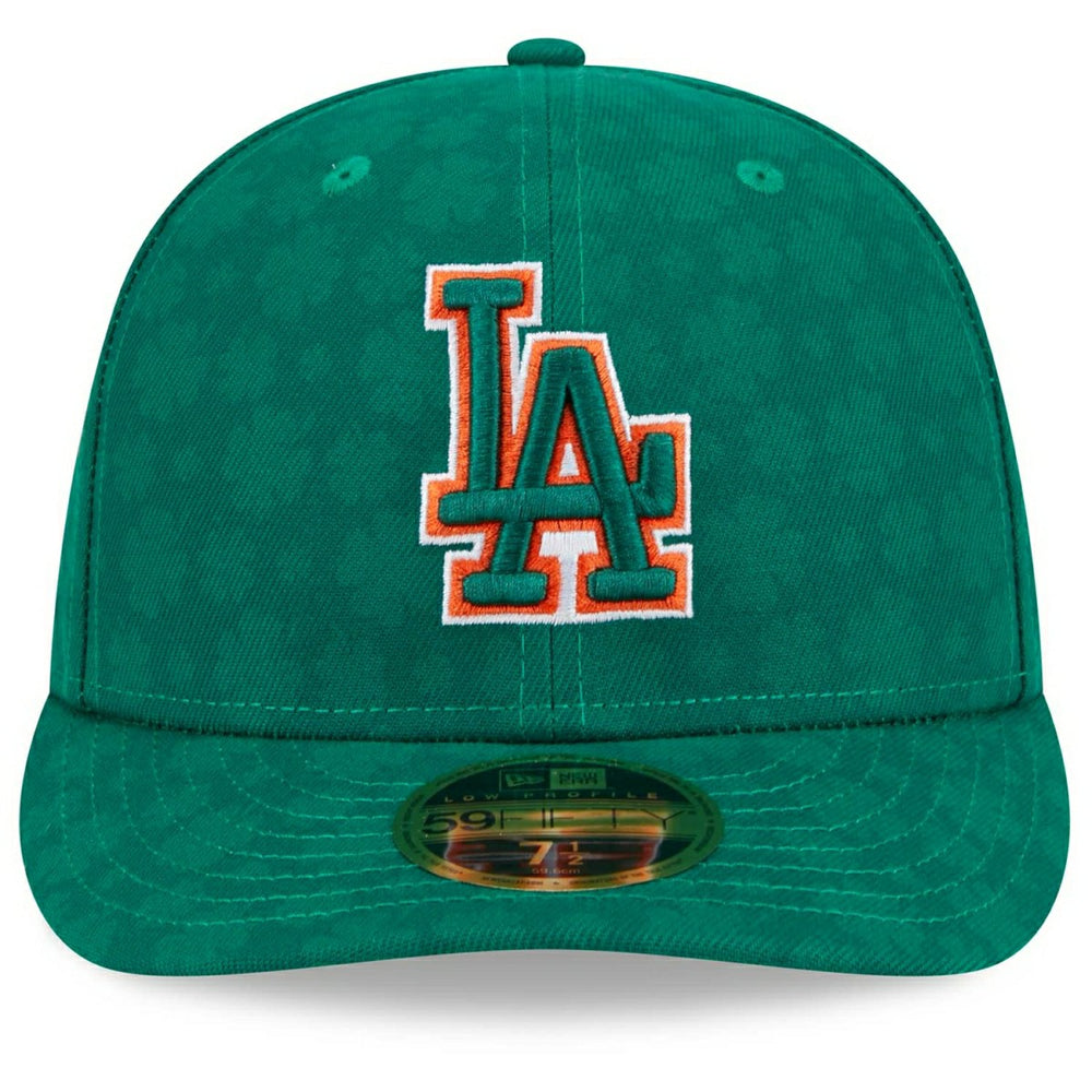 Los Angeles Dodgers 2025 St. Patrick's Day MLB Authentic Low Profile 59FIFTY Cap Grün - Taass on sale