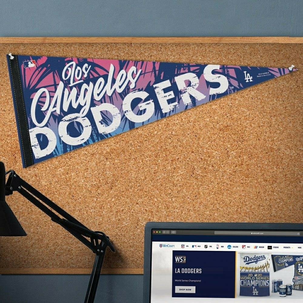 Los Angeles Dodgers Tropical Premium MLB Pennant - Taass for sale