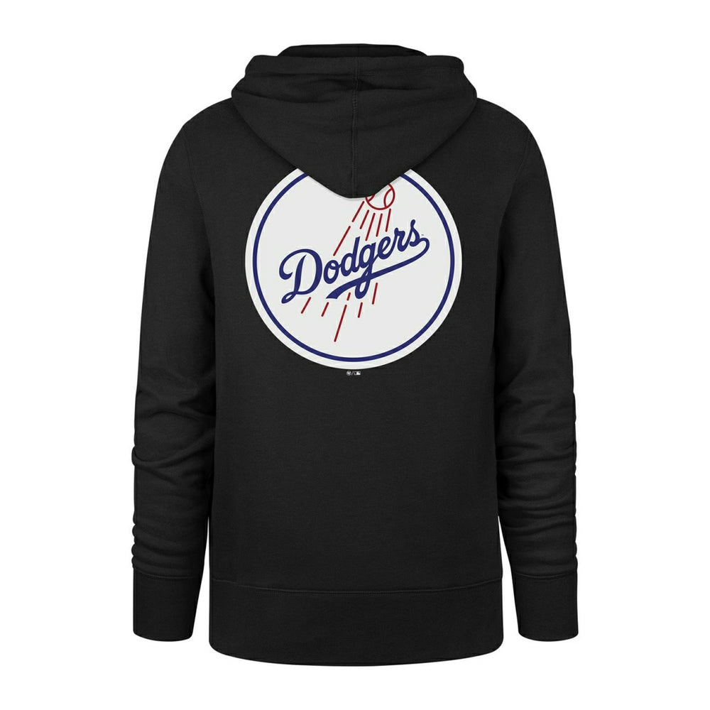 Los Angeles Dodgers Logo Backer '47 Burnside MLB Hoodie Black - Taass on sale