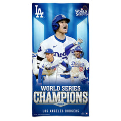 Los Angeles Dodgers 2024 World Series Champions MLB Beach Towel - Taass on sale