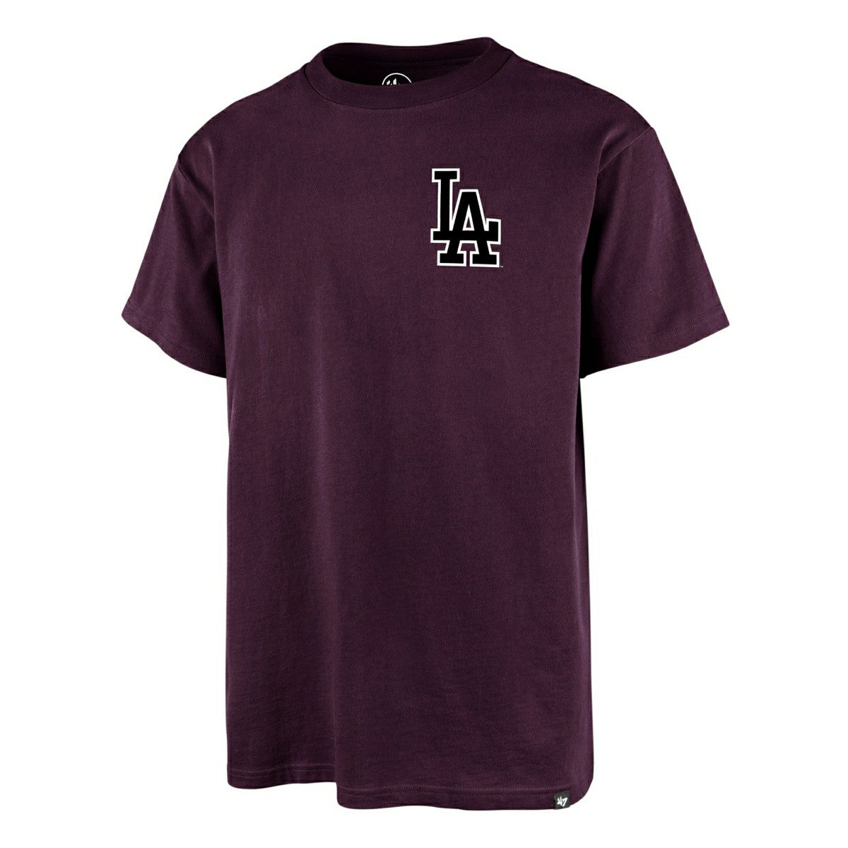 Los Angeles Dodgers Alternate Logo Backer '47 Echo MLB T-Shirt Purple - Taass for sale