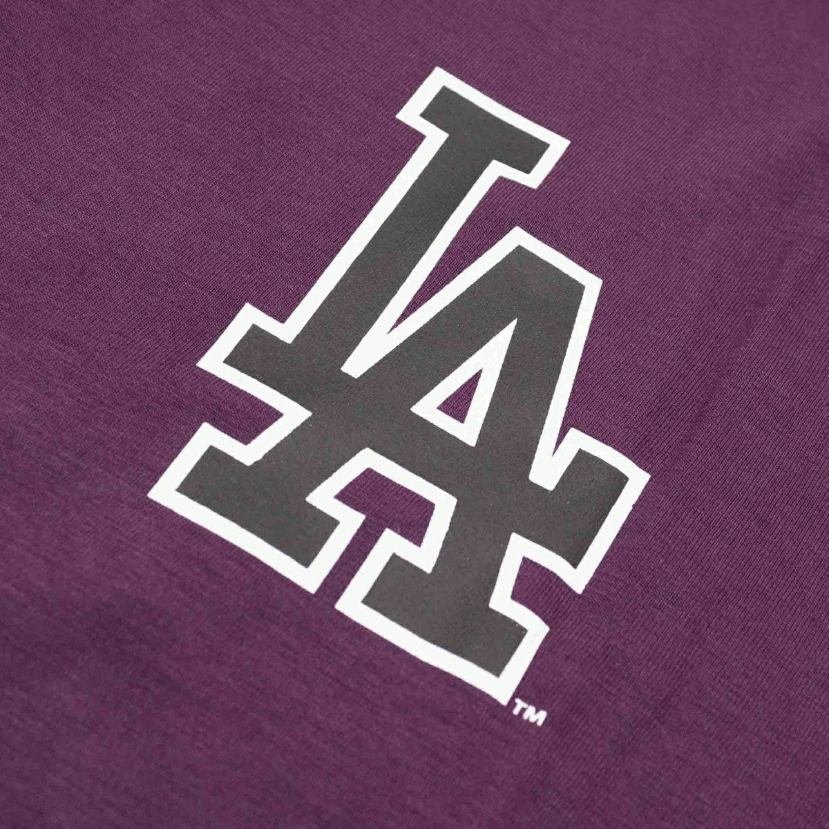 Los Angeles Dodgers Alternate Logo Backer '47 Echo MLB T-Shirt Purple - Taass for sale