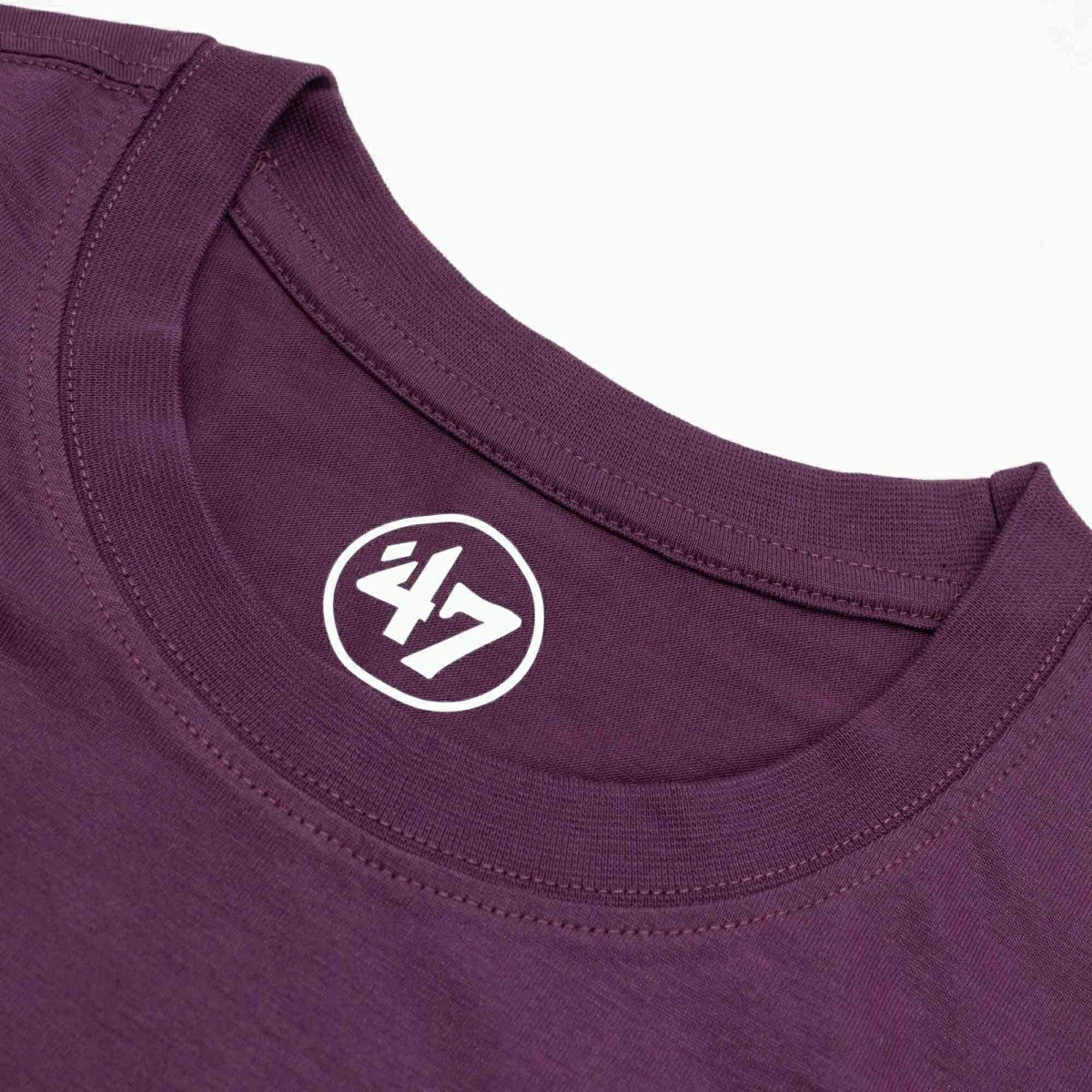 Los Angeles Dodgers Alternate Logo Backer '47 Echo MLB T-Shirt Purple - Taass for sale
