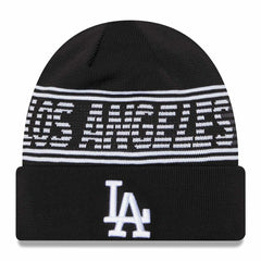 Los Angeles Dodgers Black Colorway 2024 MLB Clubhouse New Era Beanie Knit - Taass Online