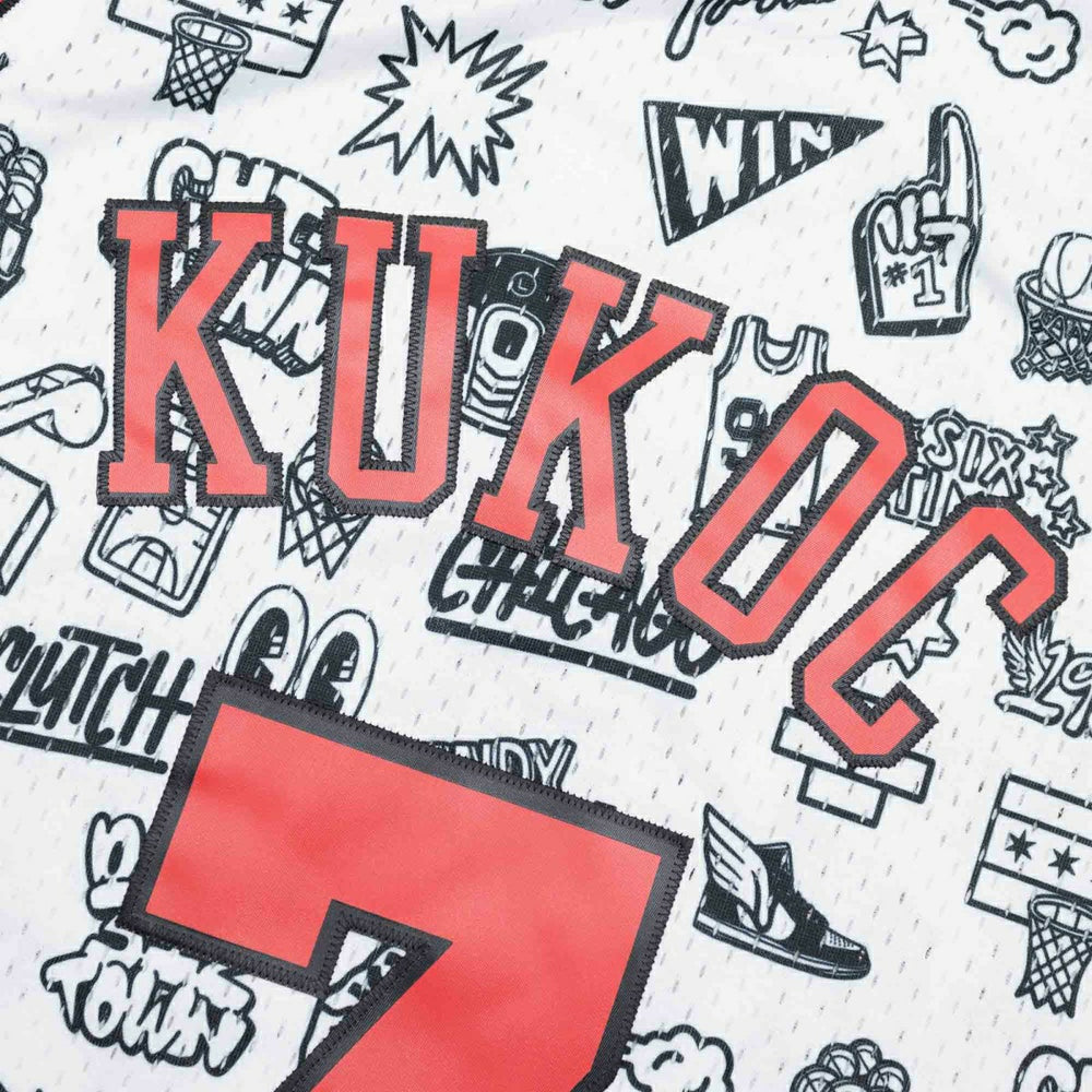 Toni Kukoč #7 Chicago Bulls Doodle Mitchell & Ness Swingman NBA Jersey - Taass US