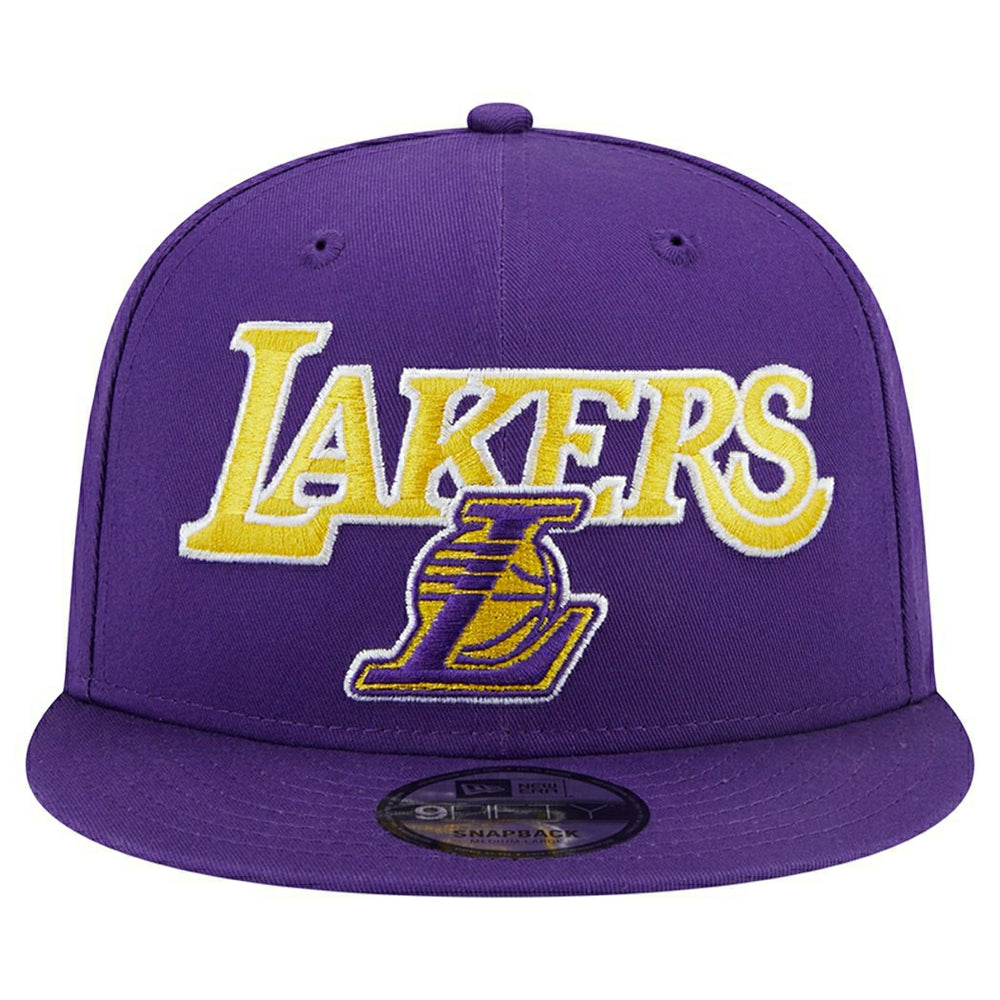 Los Angeles Lakers Side Patch New Era 9FIFTY Snapback NBA Cap Purple - Taass on sale