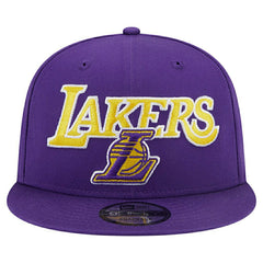Los Angeles Lakers Side Patch New Era 9FIFTY Snapback NBA Cap Purple - Taass on sale